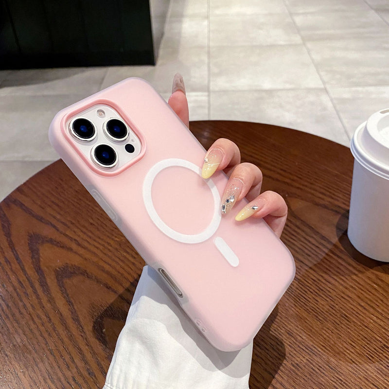 Magnetic Matte Jelly Case for iPhone 17 Pro Max & 16