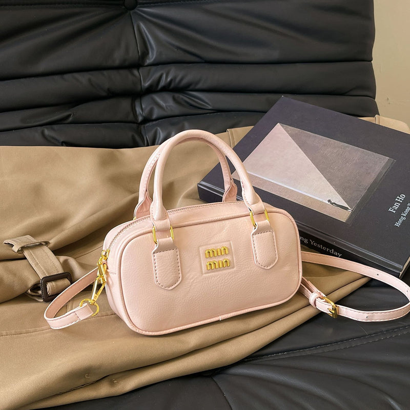 Women's Mini Bowling Pillow Bag Fashion Messenger Handbag