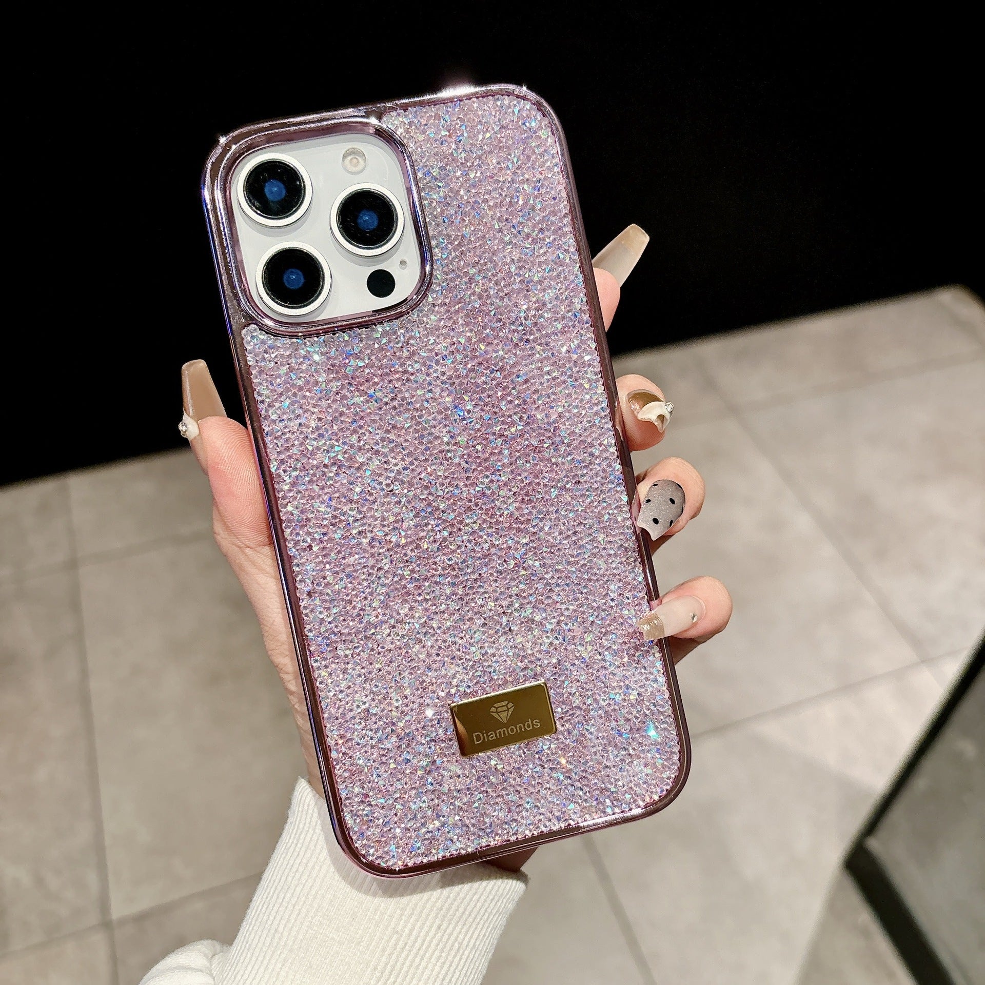Electroplated Diamond Rhinestone Case for iPhone 17 Pro Max