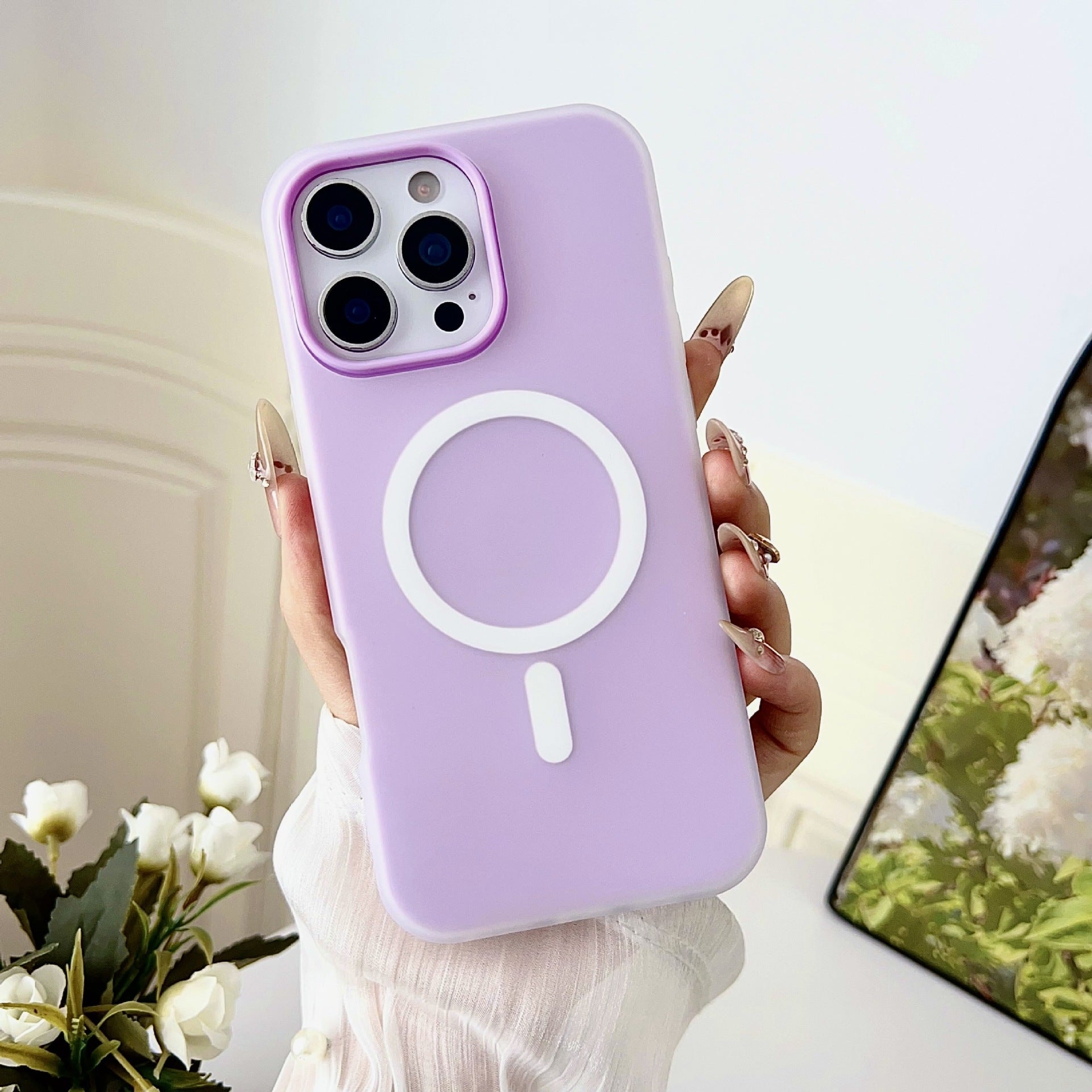 Magnetic Matte Jelly Case for iPhone 17 Pro Max & 16