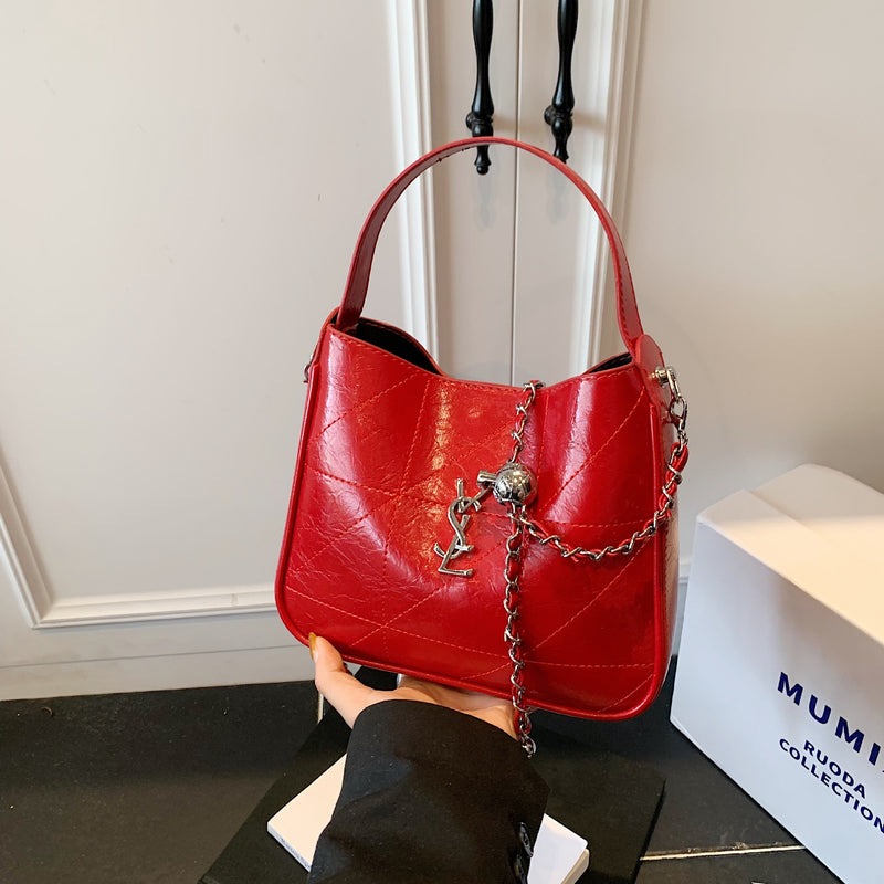 Light Luxury Embroidered Rhombus Chain Shoulder Messenger Bag