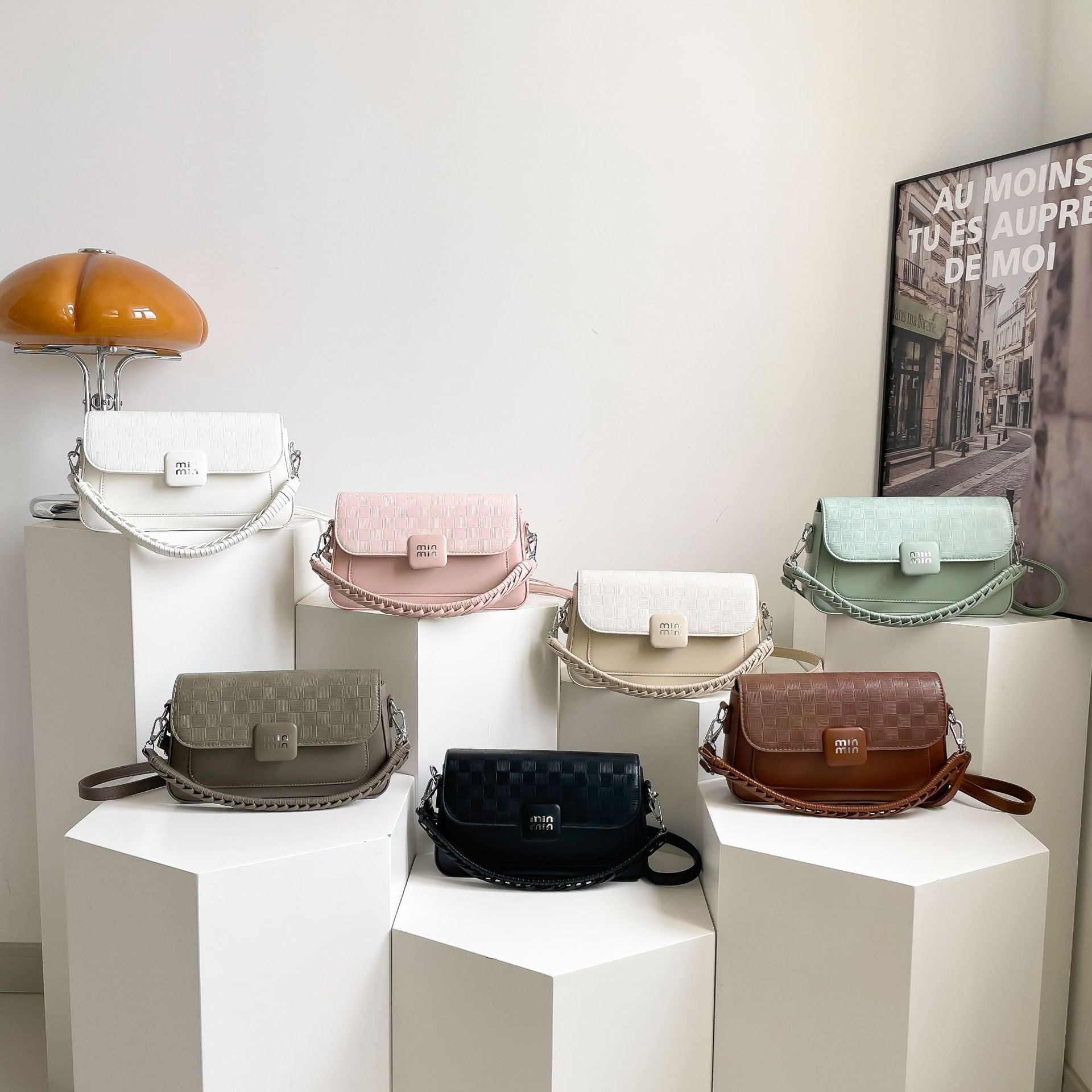 Miu Trade Small Square Crossbody Shoulder Bag for Women