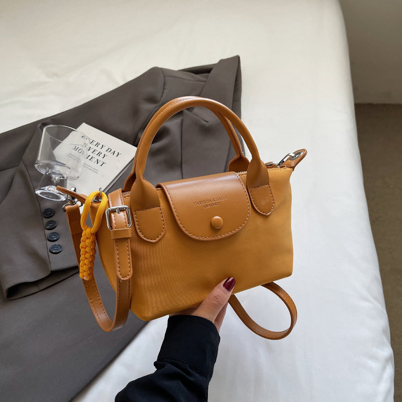 Oxford Cloth Dumpling Shoulder Bag Colorblock Handbag