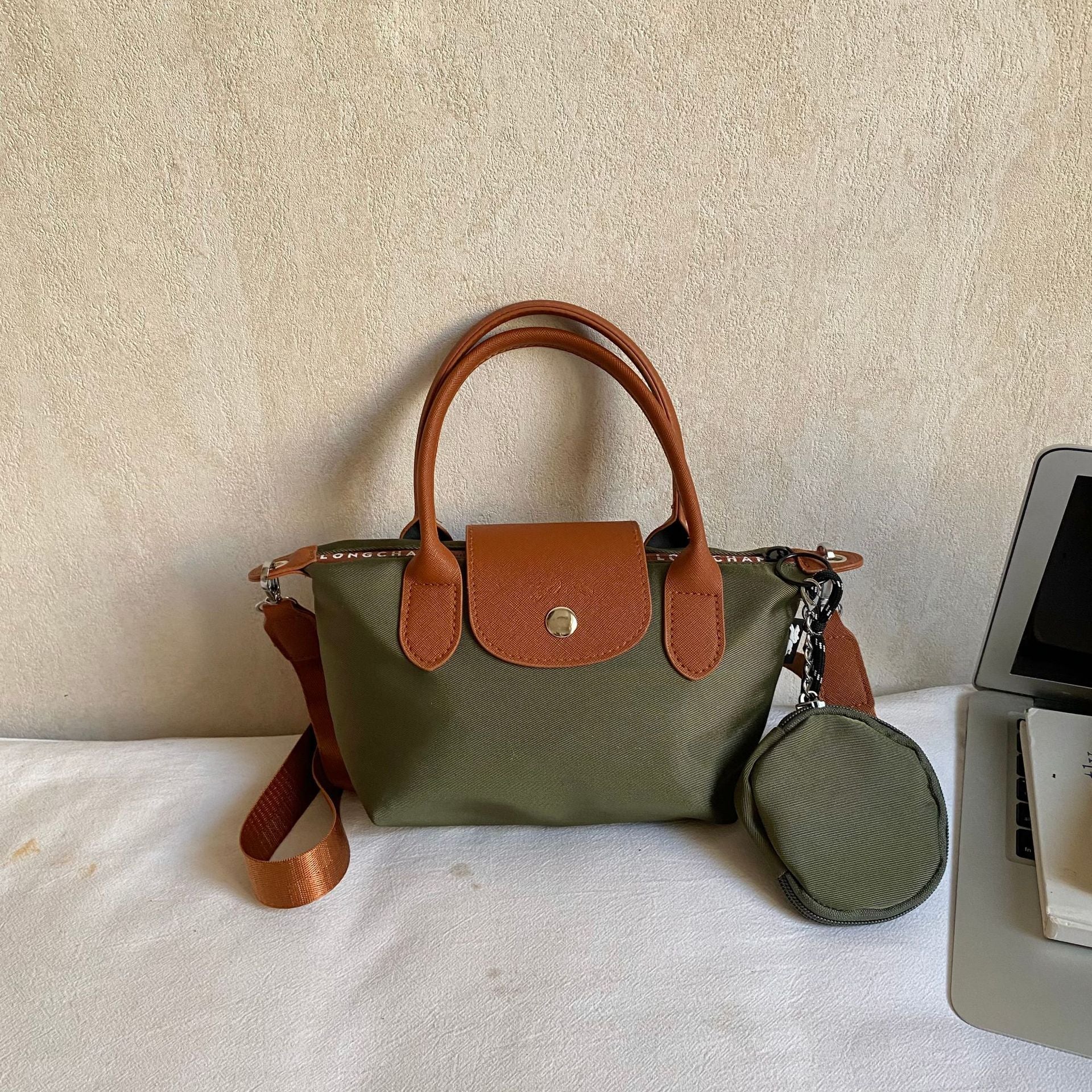 Simple Nylon Dragon Dumpling Bag Versatile Shoulder Handbag