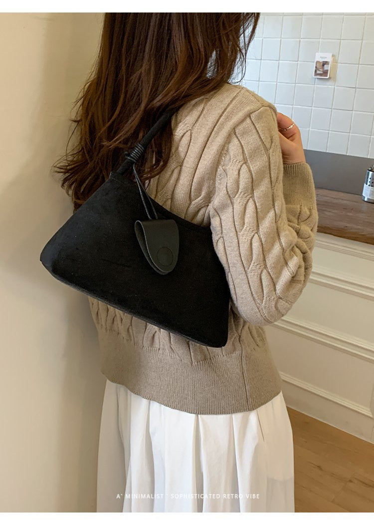 N Ins Niche Design Armpit Bag Simple Trendy Shoulder Matte Fashion Mother Child Handbag