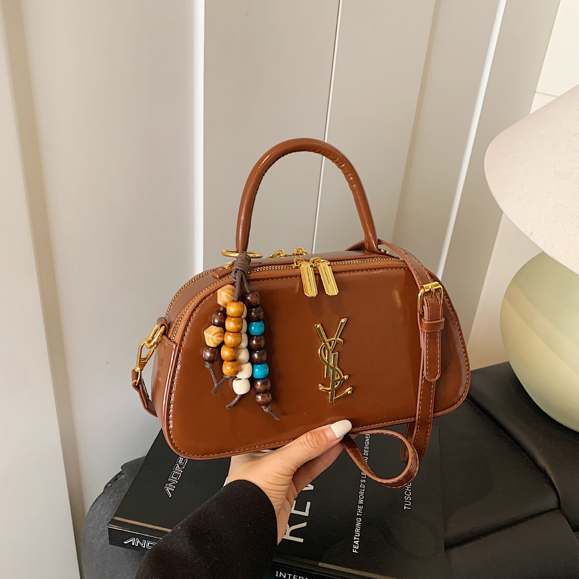 Light Luxury Poplar Forest Saddle Shoulder Bag Fashion