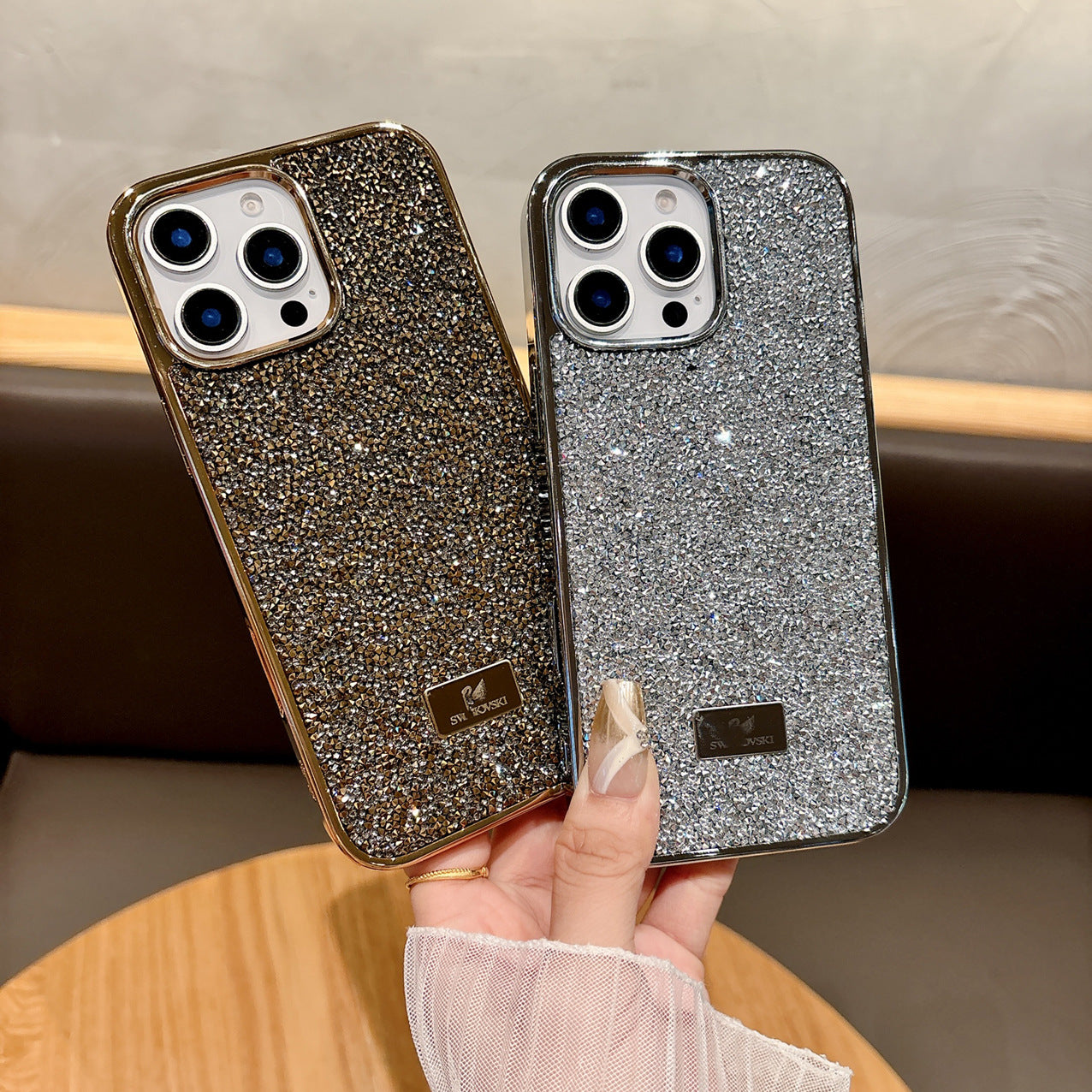 Electroplated Rhinestone Diamond Case for iPhone 17 Pro Max