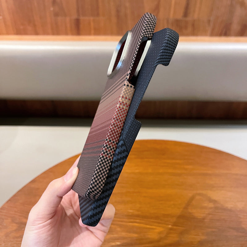 Carbon Fiber Magnetic iPhone 17 Pro Max Phone Case
