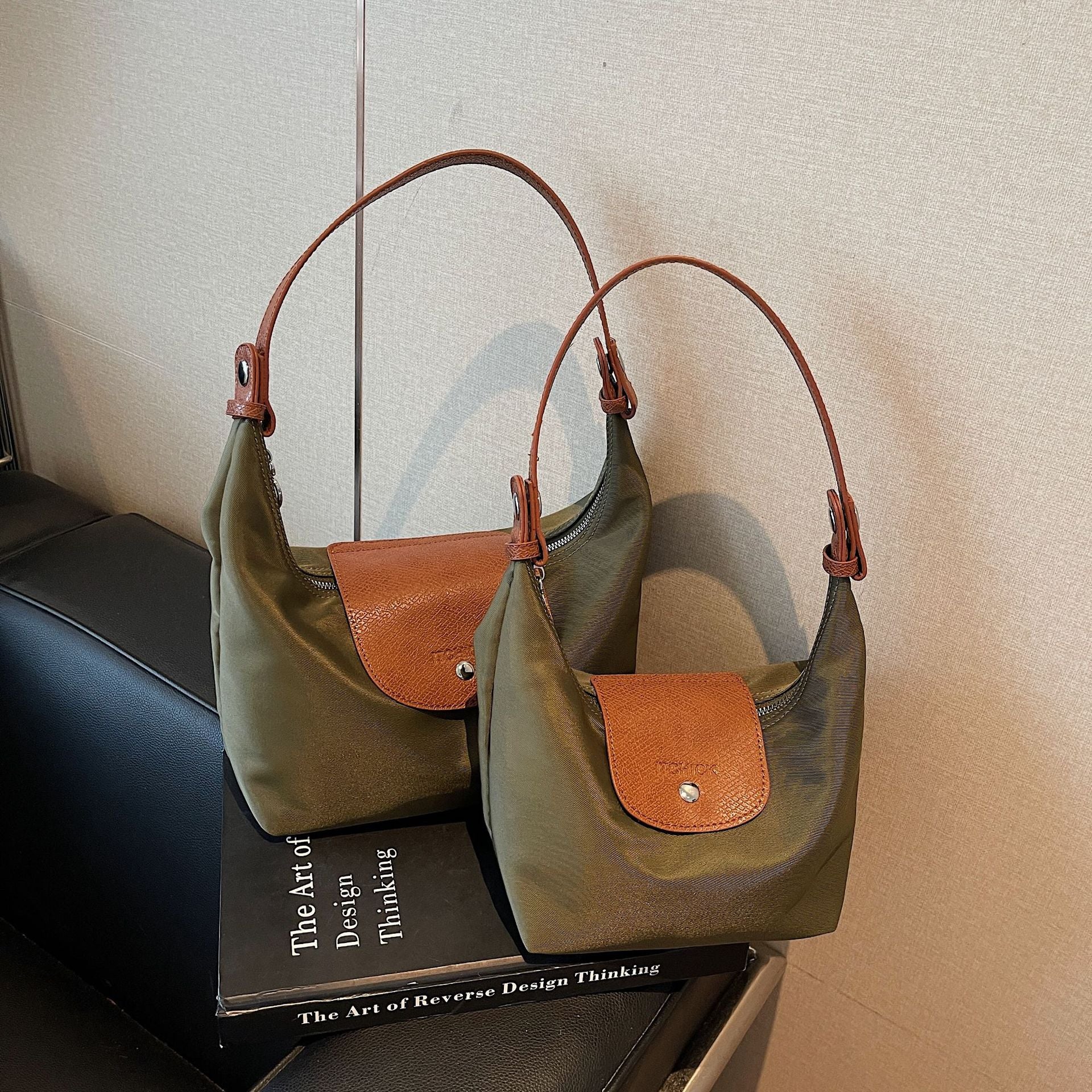 Waterproof Nylon Dumpling Crossbody Shoulder Commuter Bag