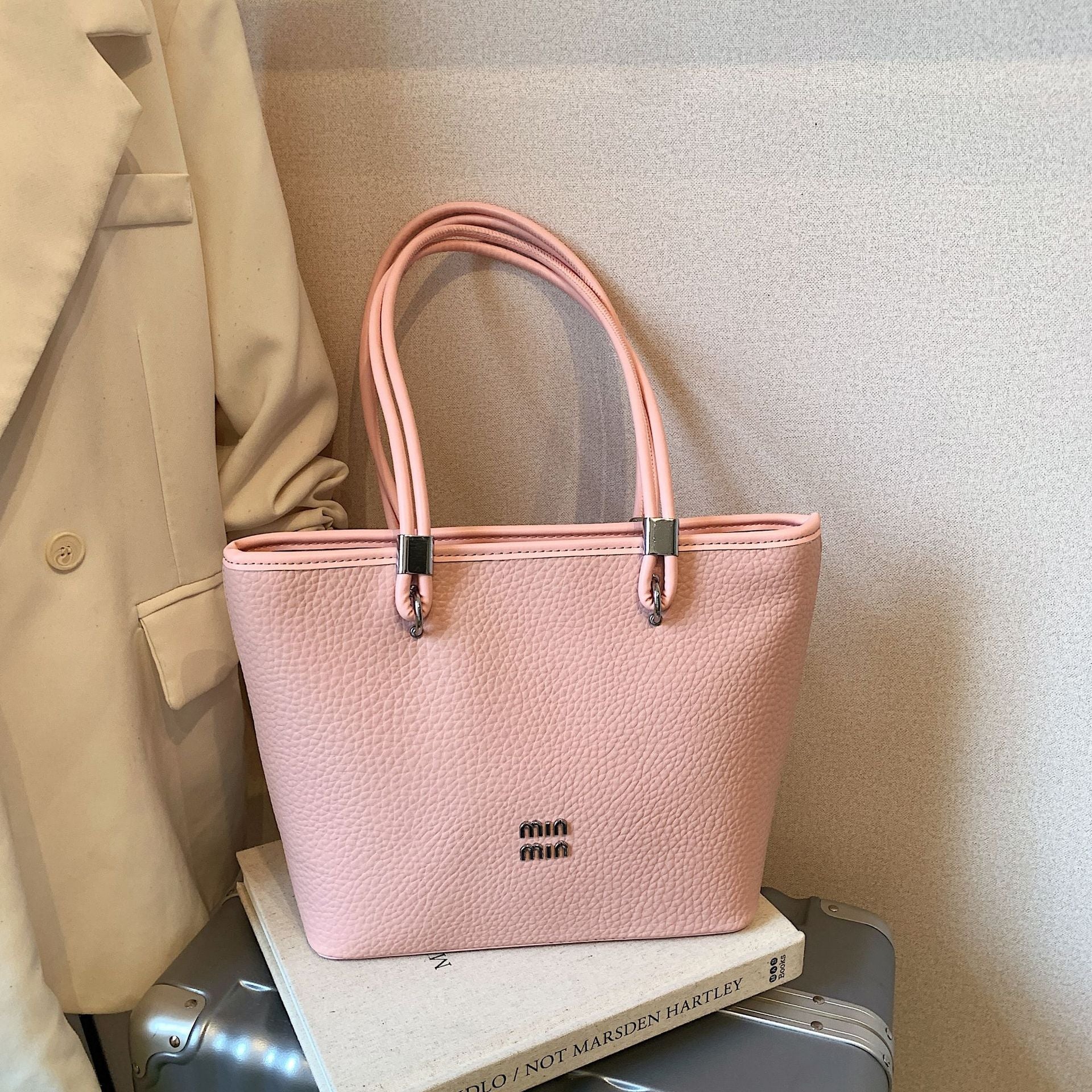 Light Luxury Large Capacity Fashion Splicing Tote Shoulder Bag