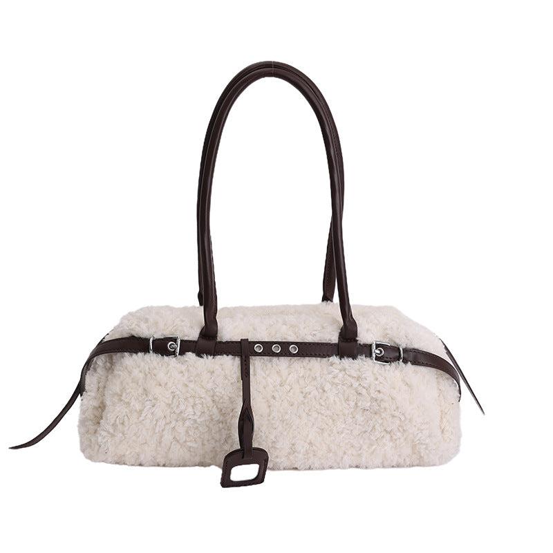 Stylish Large-Capacity Plush Underarm Bag