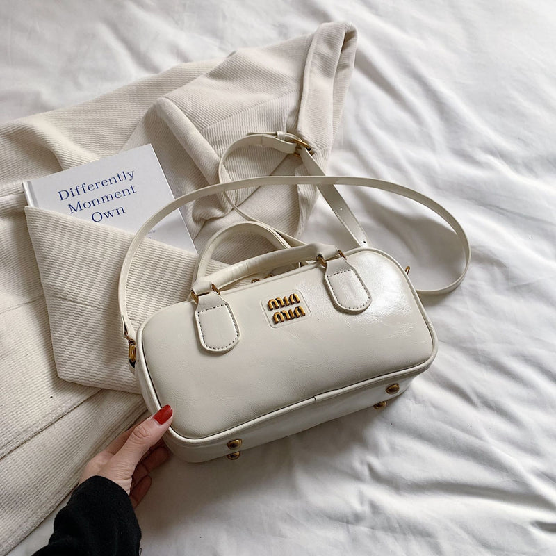 Simple Square Messenger Bag Retro Portable Bowling Bag 2024