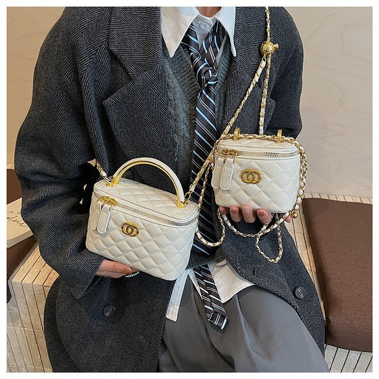 Women's Small Square Chain Shoulder Bag Rhombus Messenger
