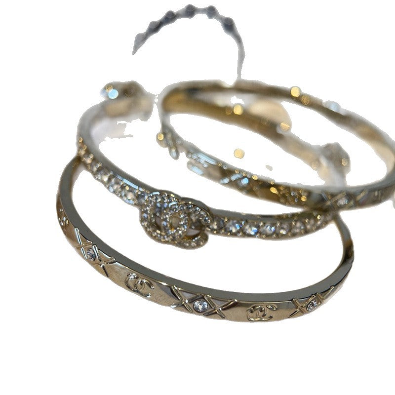 25p Three-In-One Rhombus Bracelet Women's Classic Double C Design