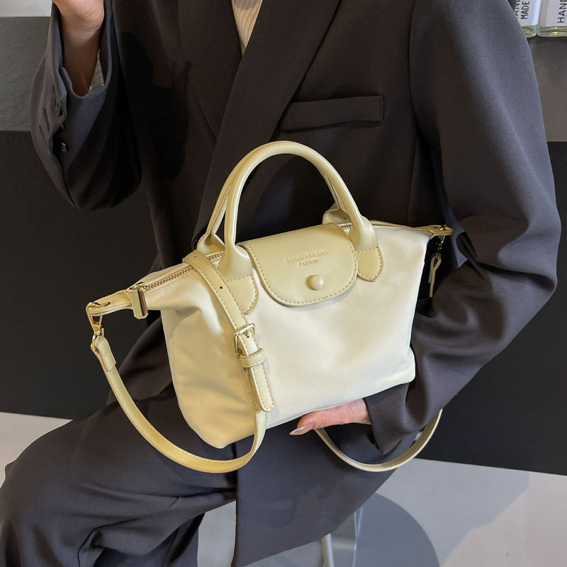 New Luxury Dragon Inlay Nylon Shoulder Crossbody Dumpling Bag
