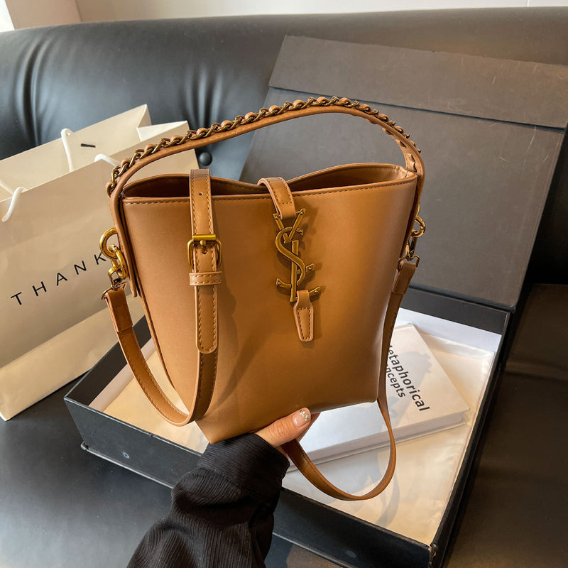 Chain Bucket Bag Women's Luxury Shoulder Crossbody Handbag