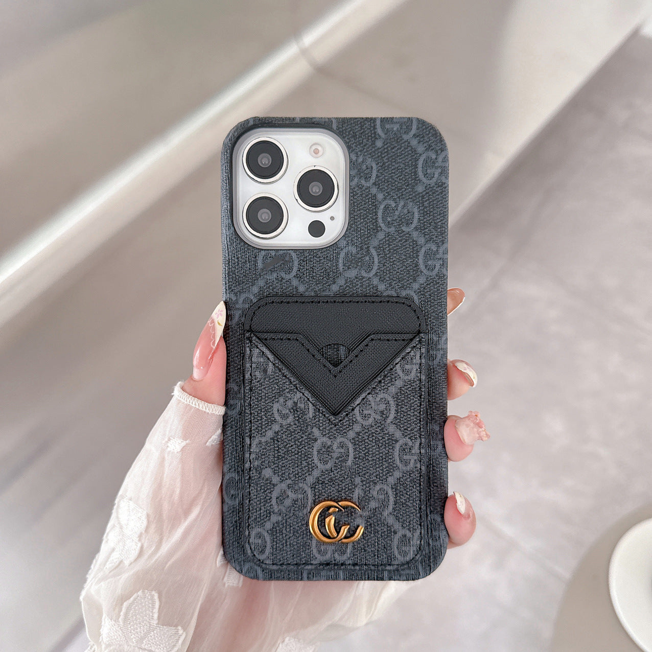 Insert Card Retro iPhone 17 Pro Max Protective Phone Case