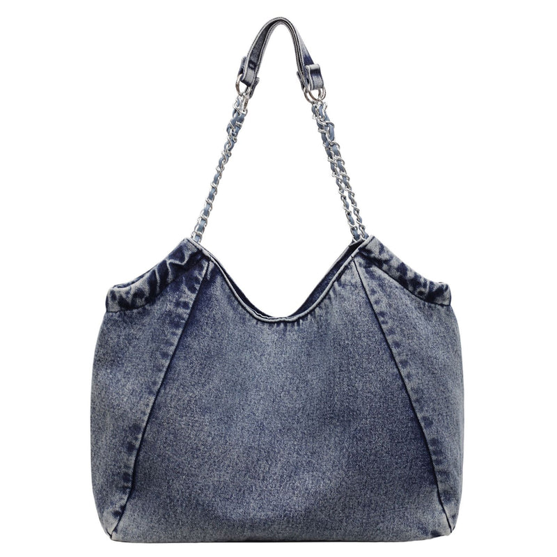 Autumn Messenger Bag Women's Denim Casual Commuter Shoulder Bag