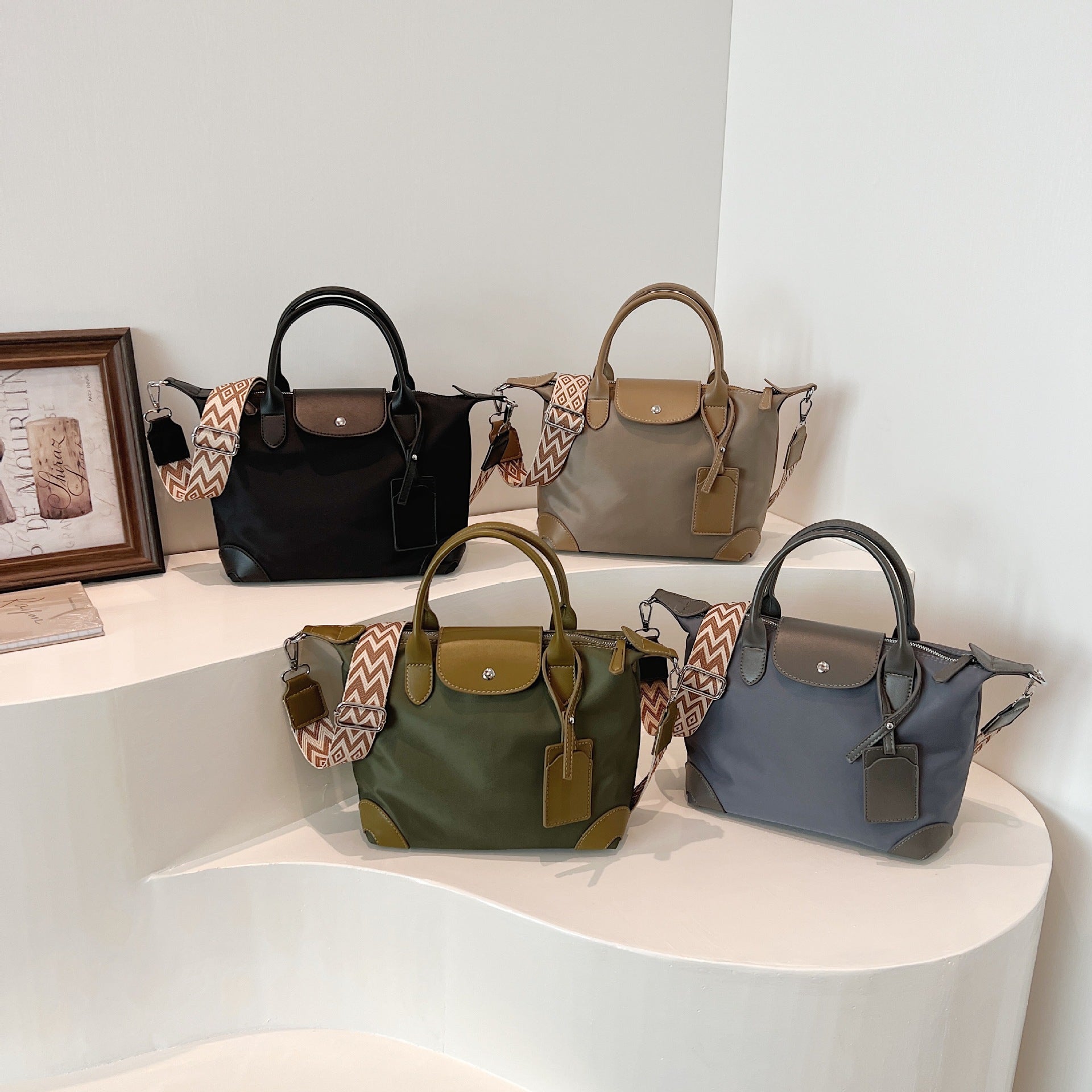 New Nylon Large Capacity Women Shoulder Crossbody Tote Bag