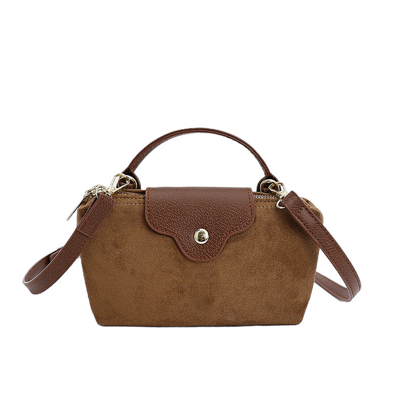 Suede Dumpling Shoulder Bag Women's Crossbody Handbag