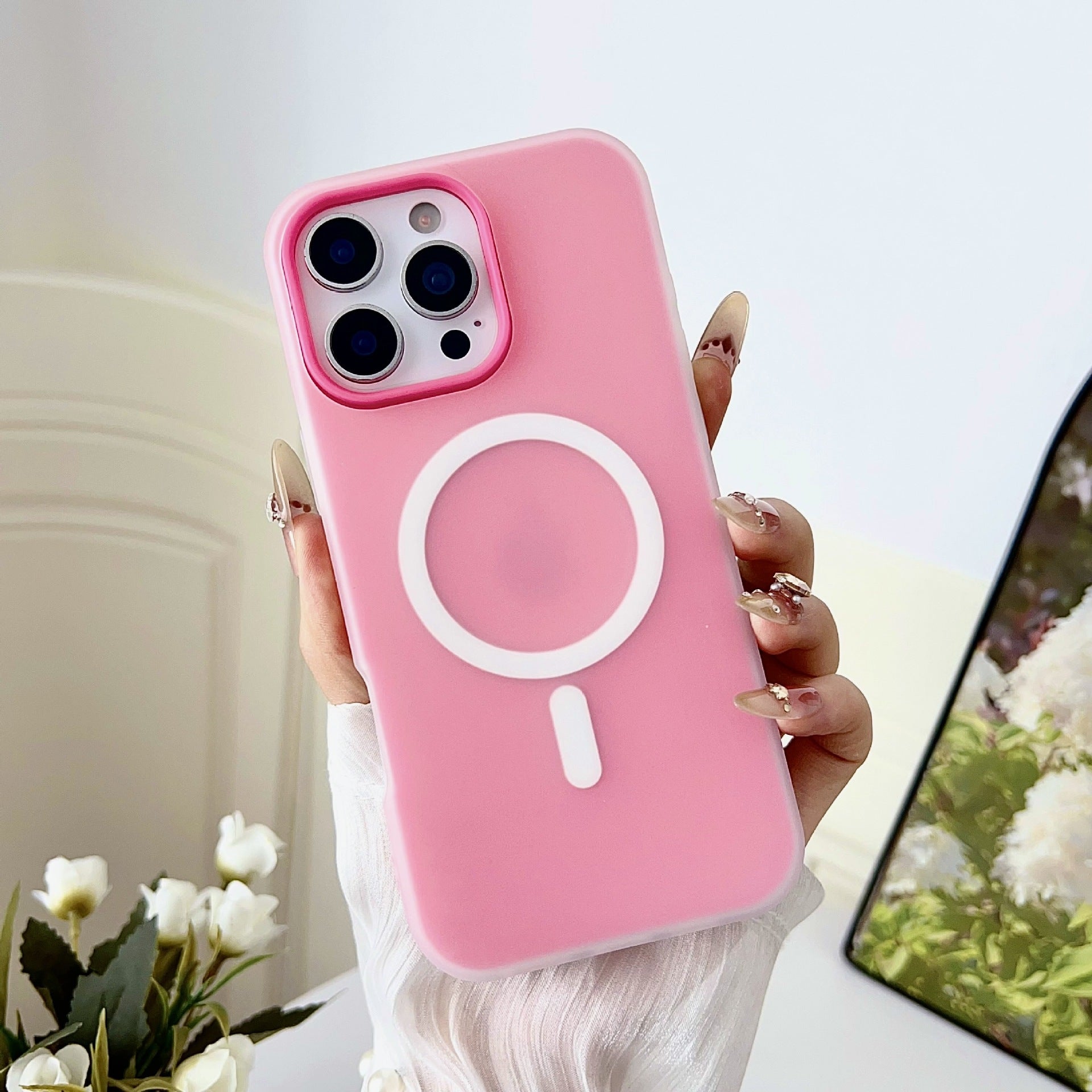Magnetic Matte Jelly Case for iPhone 17 Pro Max & 16