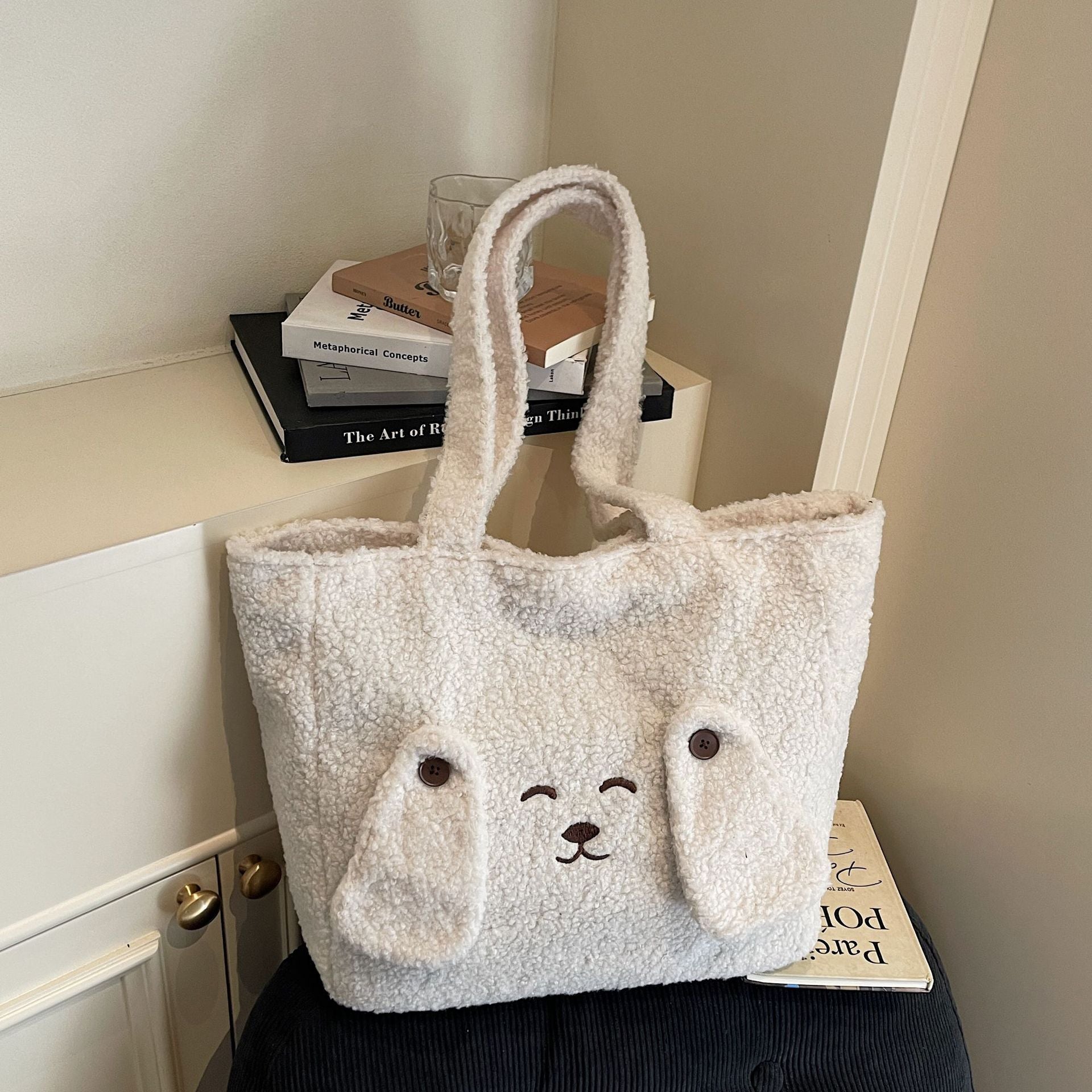 Cute Plush Large Capacity Fashion Commuter Shoulder Bag