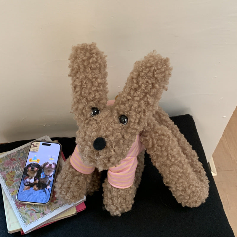 Cute Puppy Doll Plush Shoulder Bag Cartoon Sweet Style