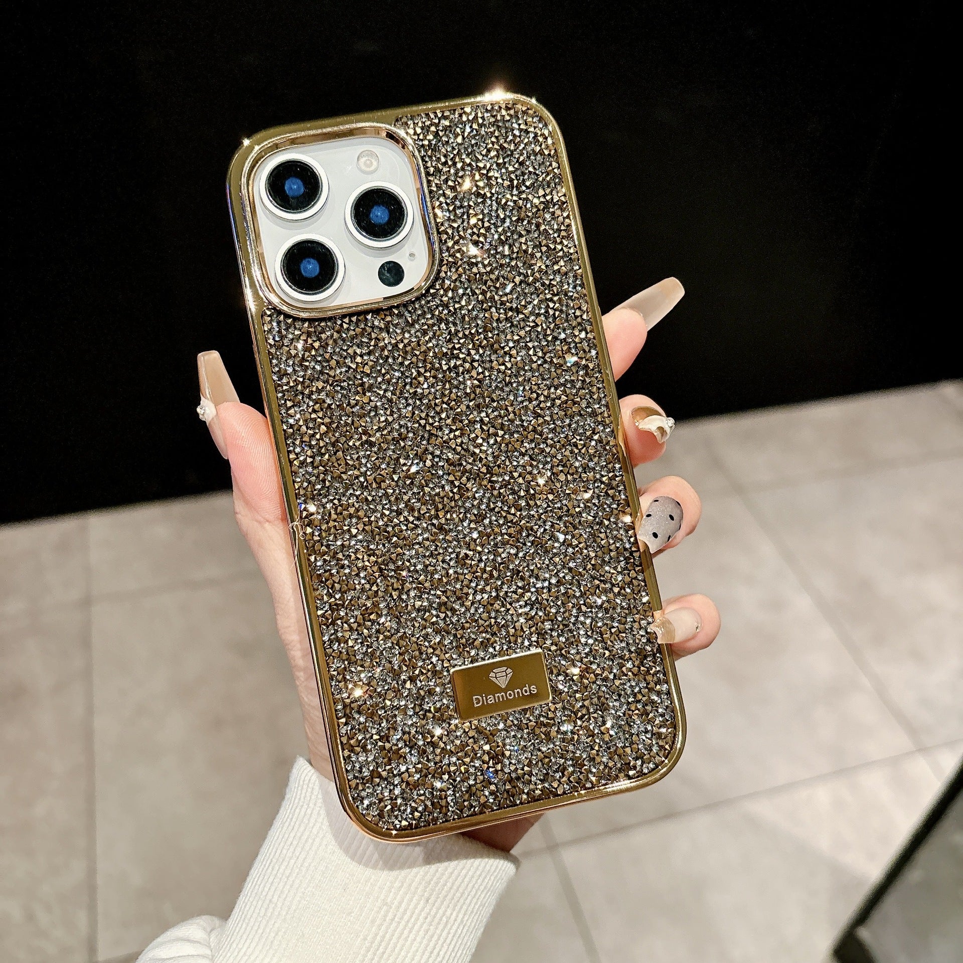 Electroplated Diamond Rhinestone Case for iPhone 17 Pro Max
