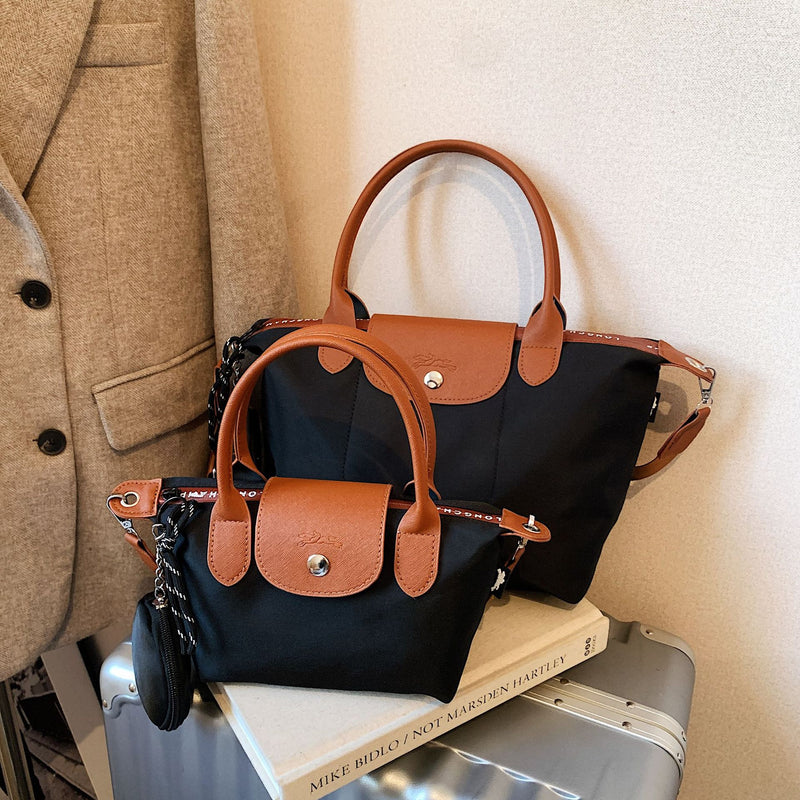 Simple Nylon Dragon Dumpling Bag Versatile Shoulder Handbag