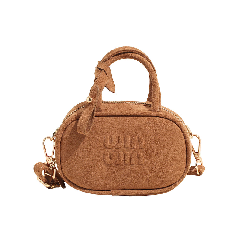 Vintage Miu Mini Bowling Bag Casual Shoulder Messenger Bag