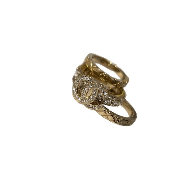 Popular Three-Piece Rhombus Stack Ring Set
