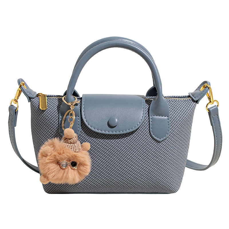 Portable Dumpling Shoulder Bag for Women, Light Luxury