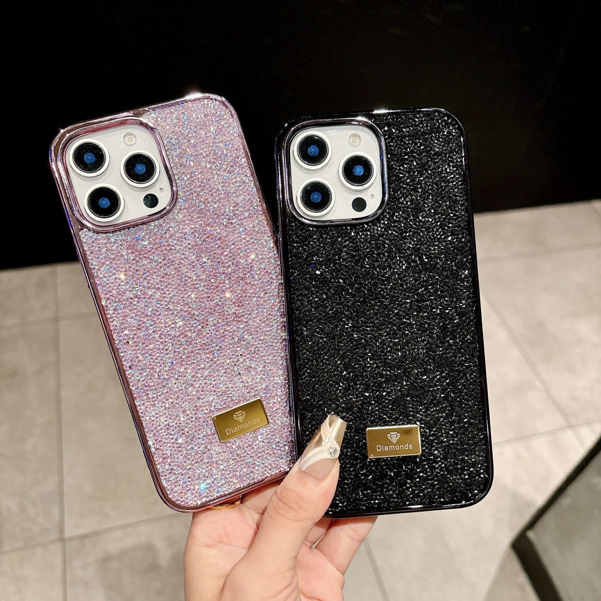 Electroplated Diamond Rhinestone Case for iPhone 17 Pro Max