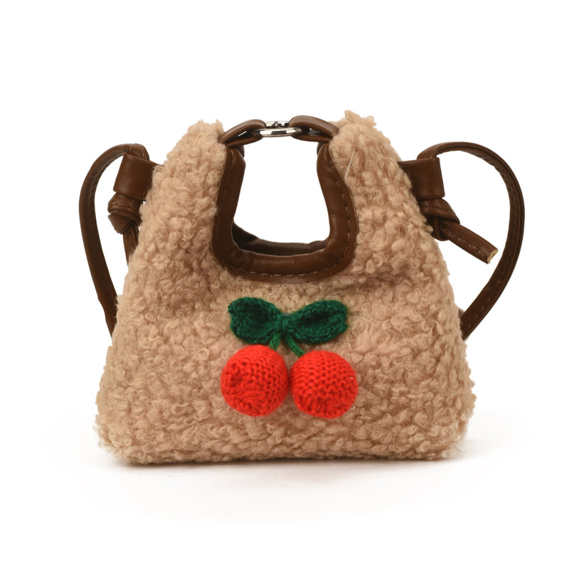 Cute Plush Mini Half-Moon Bag Cartoon Shoulder Bag