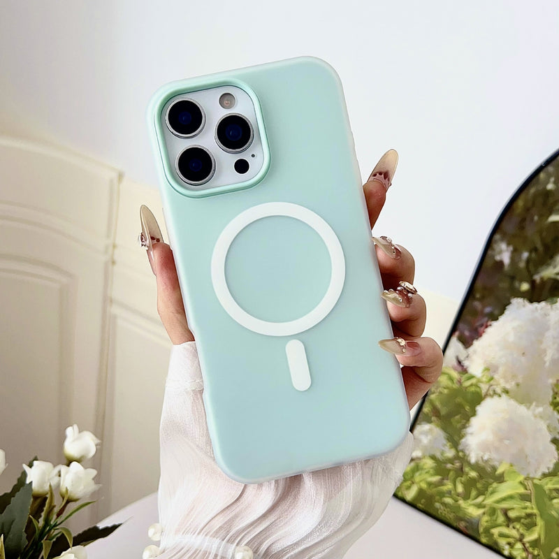 Magnetic Matte Jelly Case for iPhone 17 Pro Max & 16