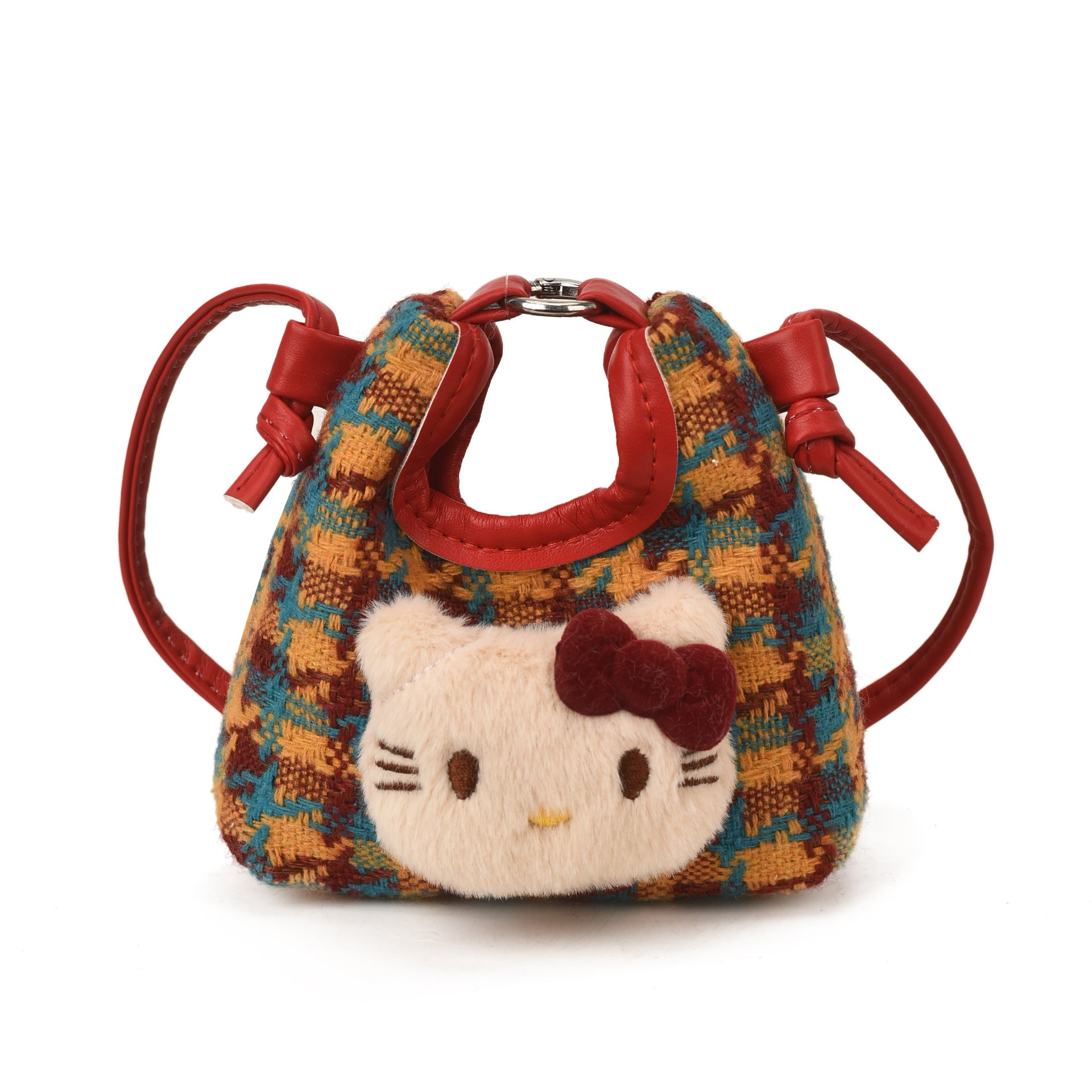 Woolen Cat Mini Handbag Cute Satchel Shoulder Bag