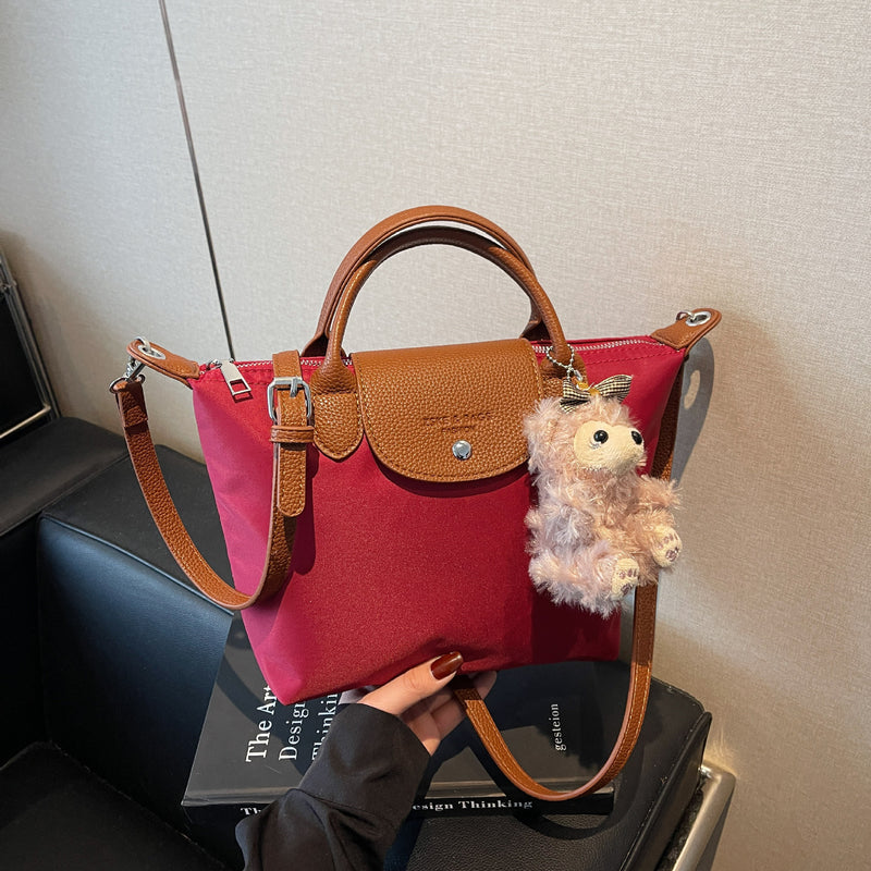 Luxury Dragon Nylon Tote Bag Large Capacity Shoulder Bag