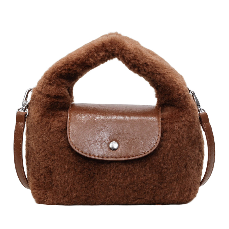 Cute Plush Dumpling Dragon Shoulder Messenger Bag