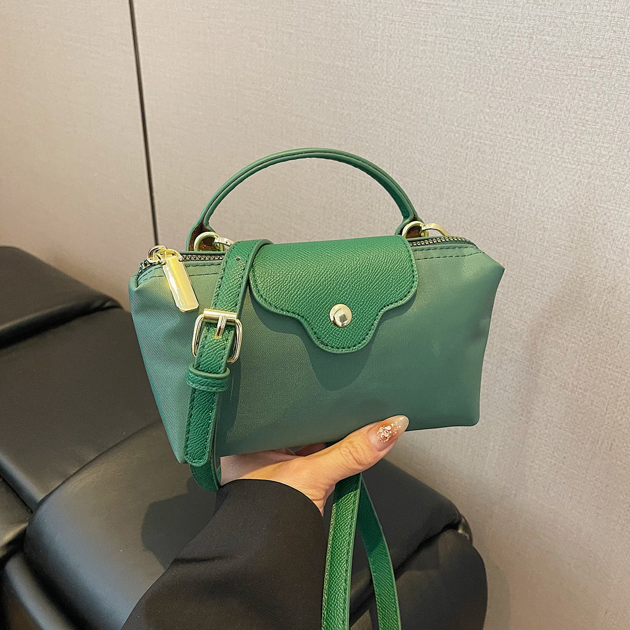 Nylon Women's Crossbody Shoulder Dumpling Bag