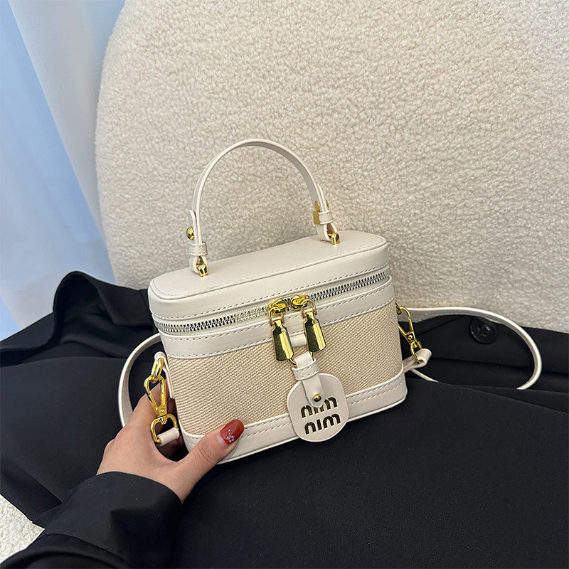 Light Luxury Retro Crossbody Shoulder Bag Contrasting Color