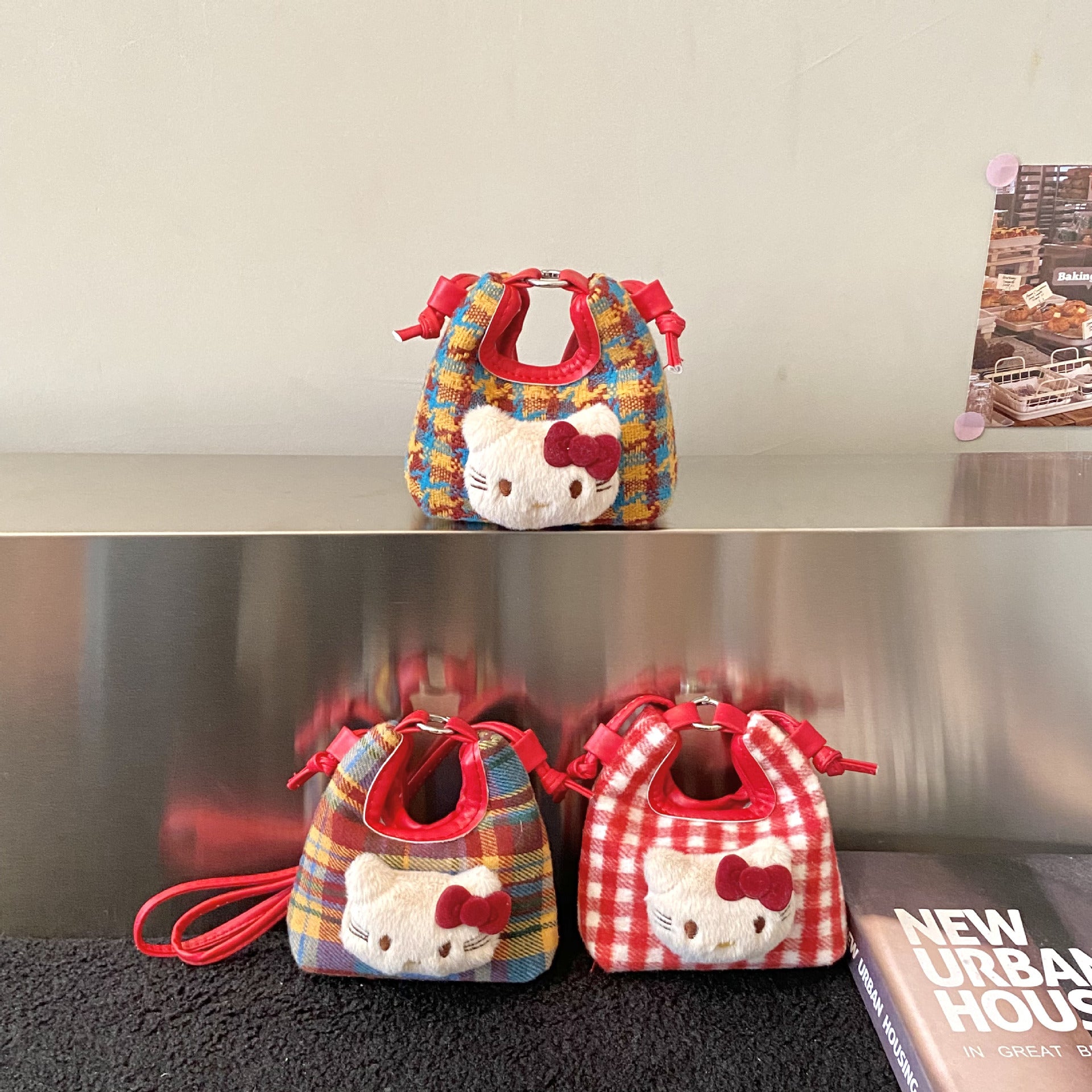 Woolen Cat Mini Handbag Cute Satchel Shoulder Bag