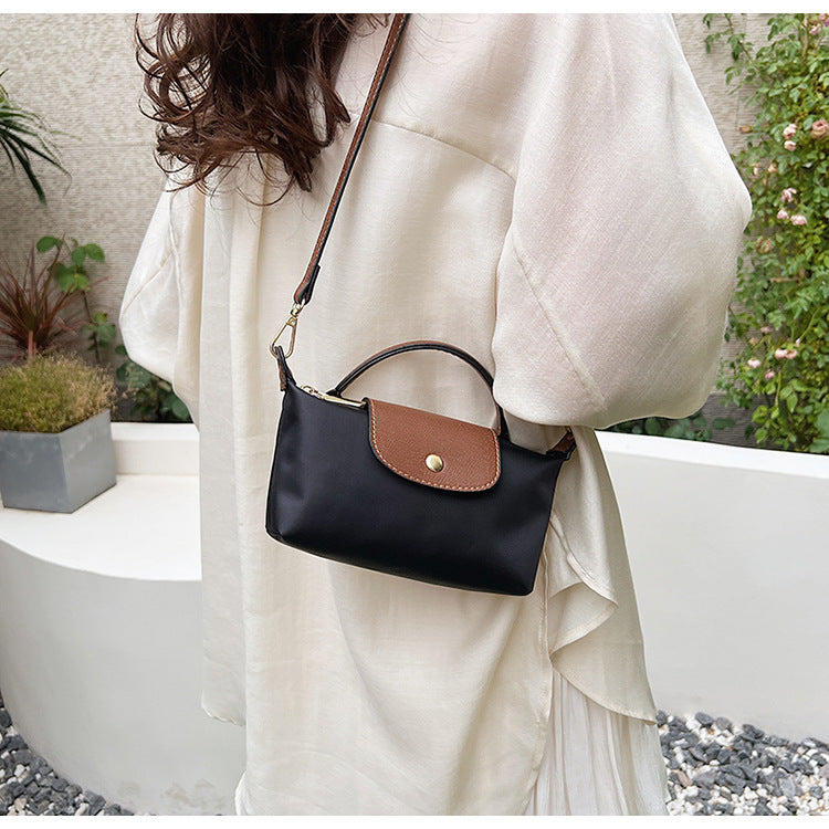 Retro Dragon Shoulder Crossbody Nylon Dumpling Bag for Women