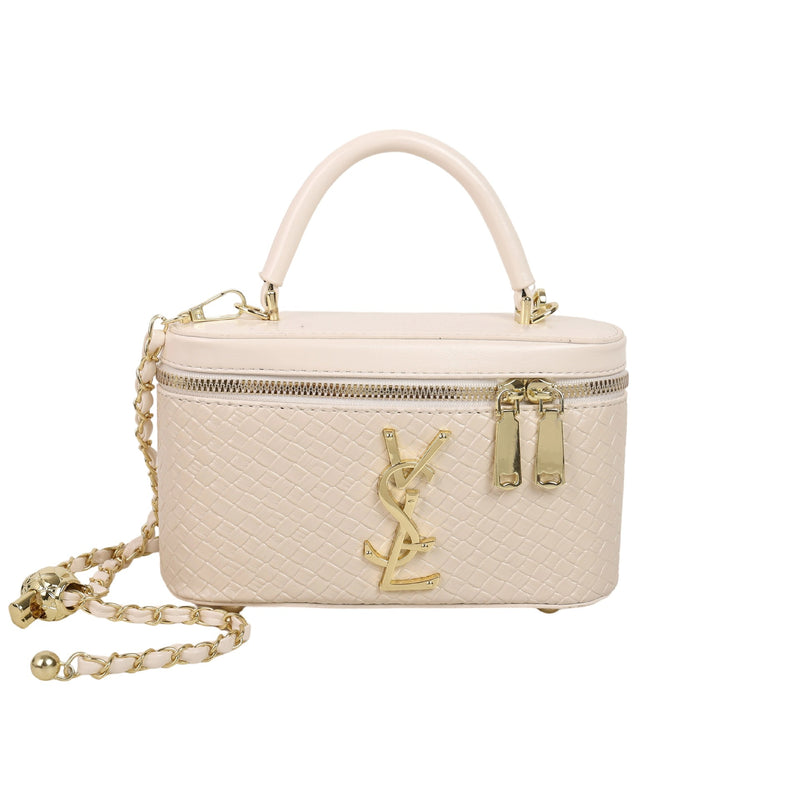 Luxury Woven Diamond Square Shoulder Bag for Women