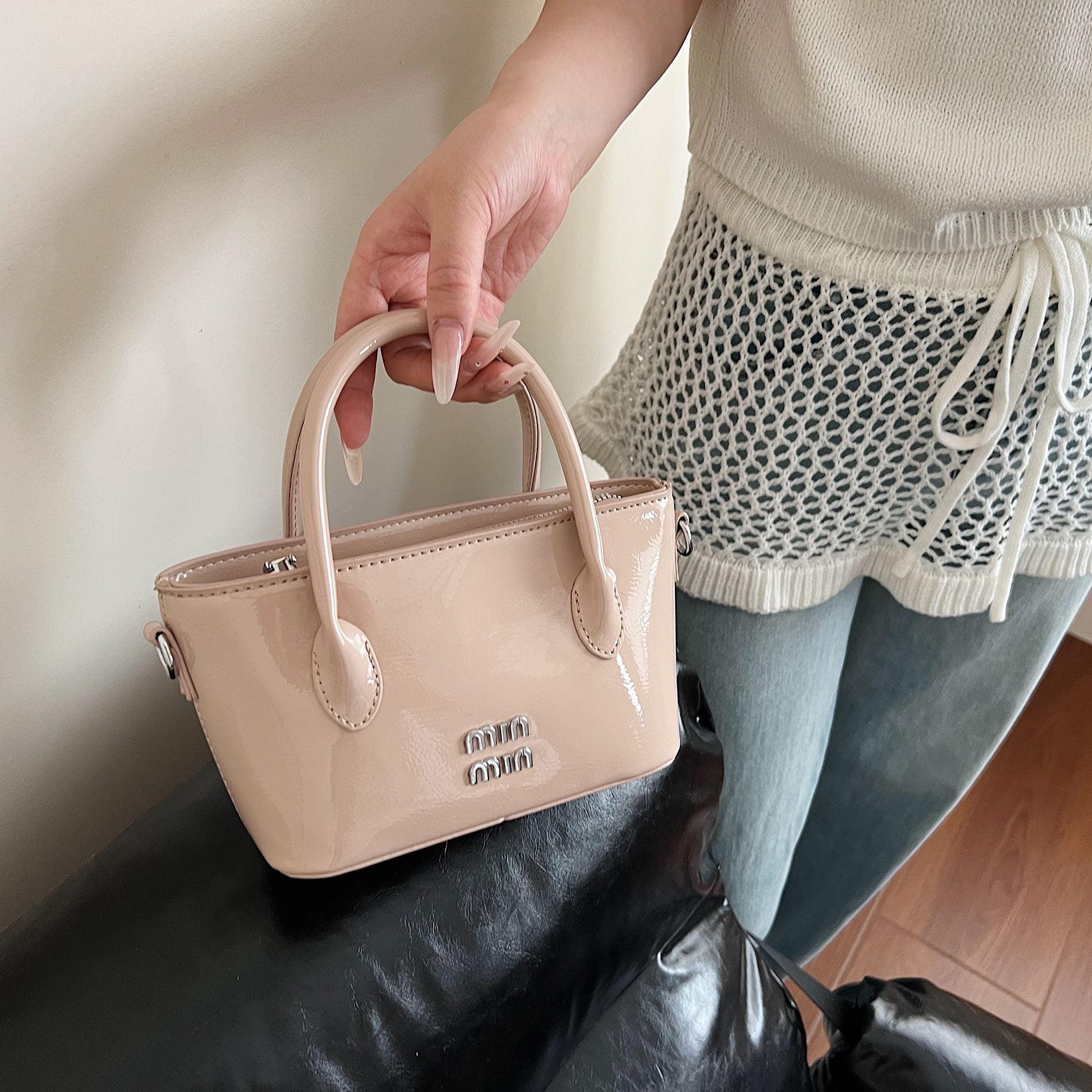 Miu Niche Luxury Bucket Shoulder Crossbody Bag for Women