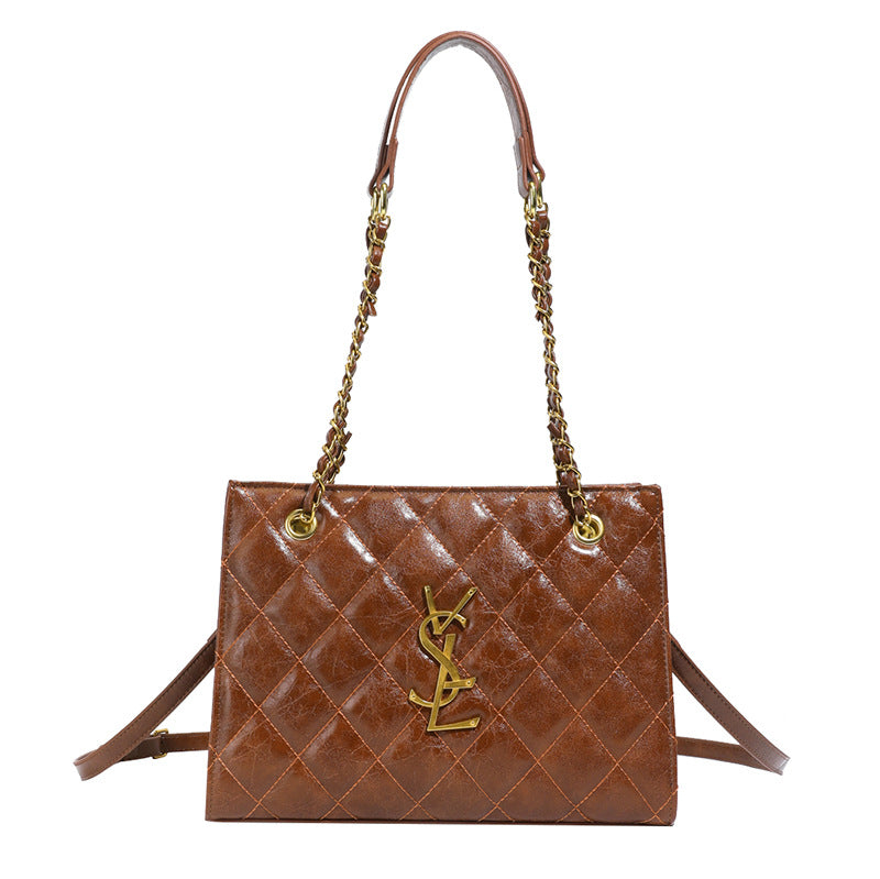 Poplar Forest Chain Shoulder Tote Bag for Women Large Capacity