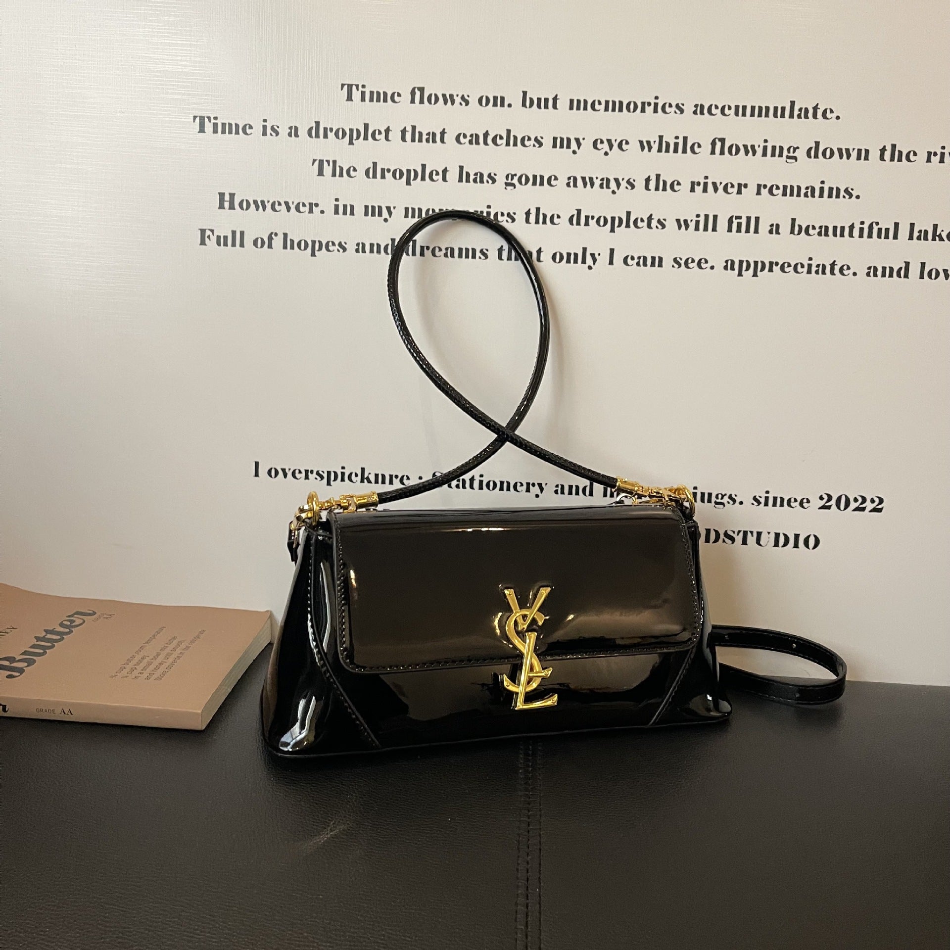 Niche Poplar Forest Baguette Shoulder Bag Luxury Fashion