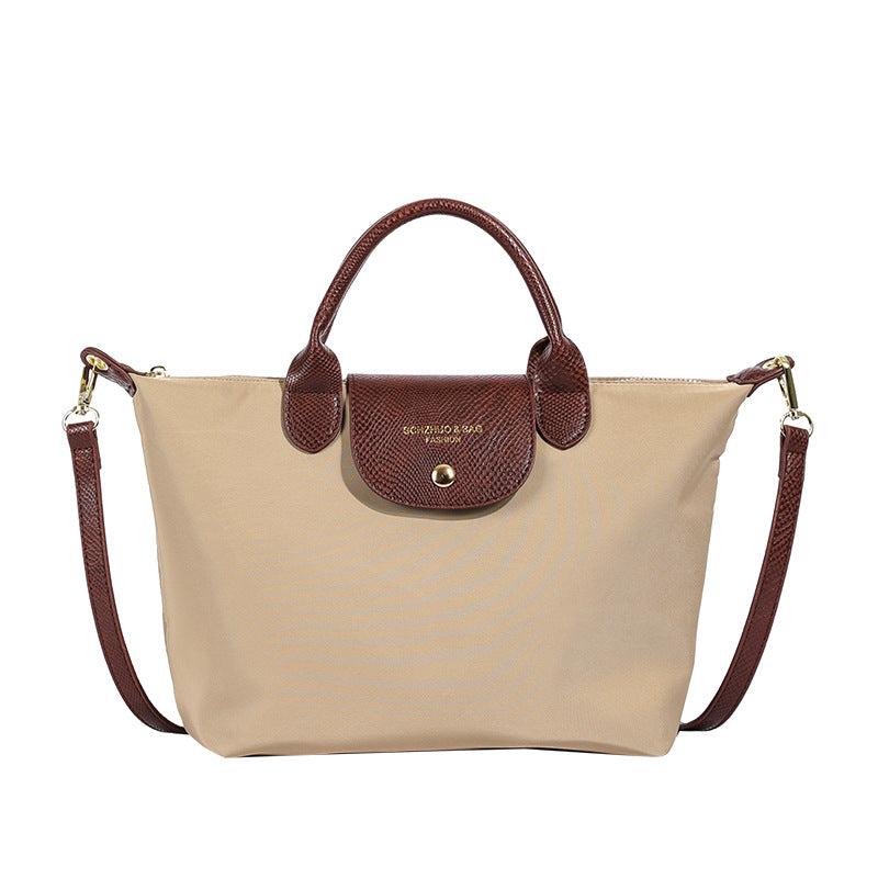 Oxford Cloth Dumpling Bag Women Splicing Messenger Handbag