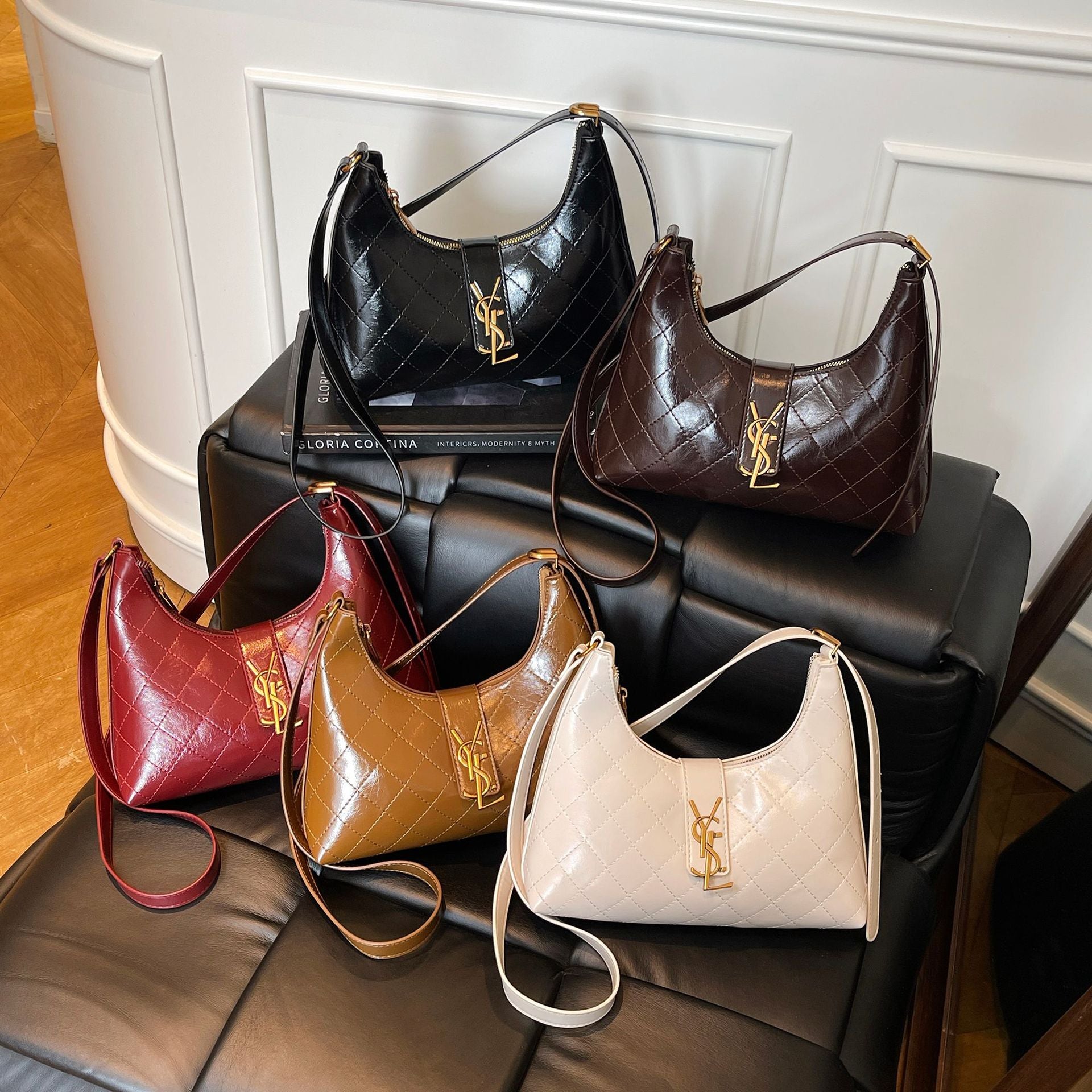 Poplar Forest Premium Diamond Crossbody Shoulder Bag