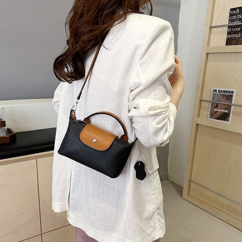 Genuine Leather Dragon Dumpling Crossbody Shoulder Bag