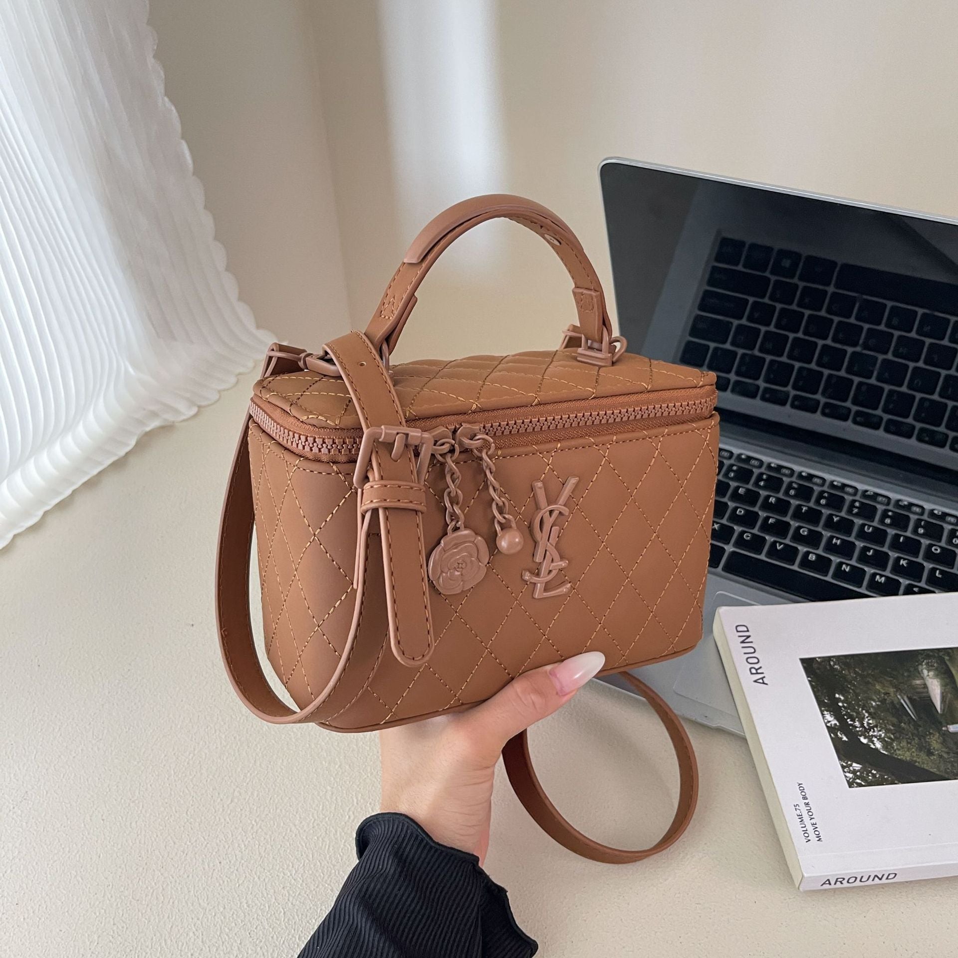 Light Luxury Poplar Forest Chain Messenger Box Bag